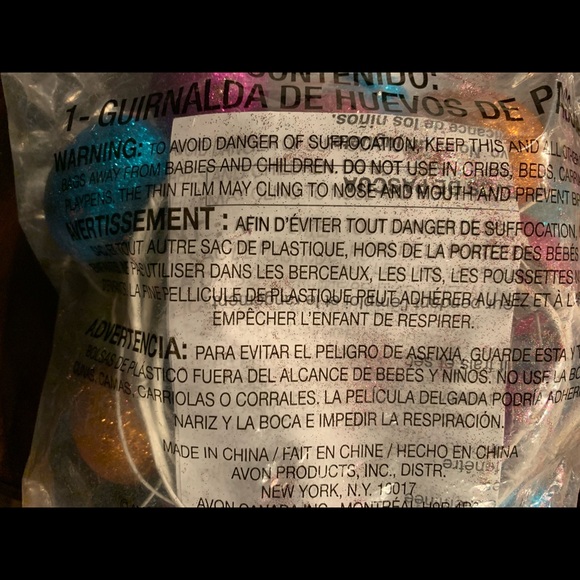 Set of Easter Egg Garland, Set of 2 Included, 1-Opened Bag, 1-Sealed New Bag - Picture 5 of 13